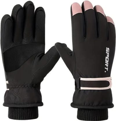 Nivard Skihandschoenen - Handschoenen Winter - Handschoenen Dames - Touchscreen - Waterdicht - Winddicht - Zwart