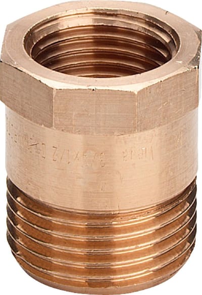 Viega Overgangsnippel, G 3/4, Rp 1/2 roodkoper of siliciumbrons Model 3244, 446734
