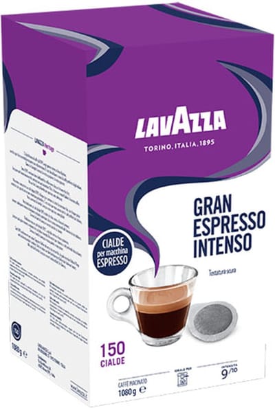 Café en sachets gran espresso intenso 150 pièces - lavazza