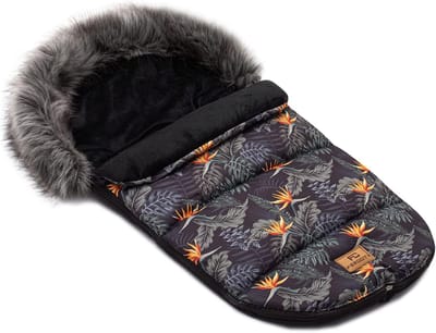 Babyvoetenzak Minky - Winterzak Kinderwagen - Warmte Buiten - Waterdichte Stof - 85 cm Lengte - Palmen
