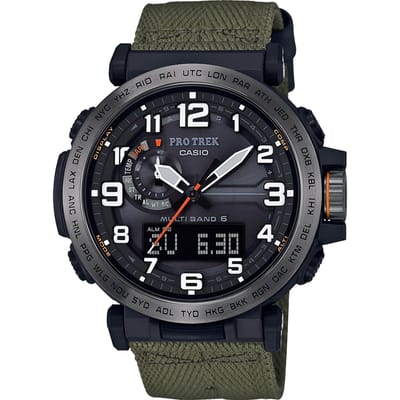 Casio Pro Trek PRW-6600YB-3ER Herenhorloge 51,5 mm - Groen