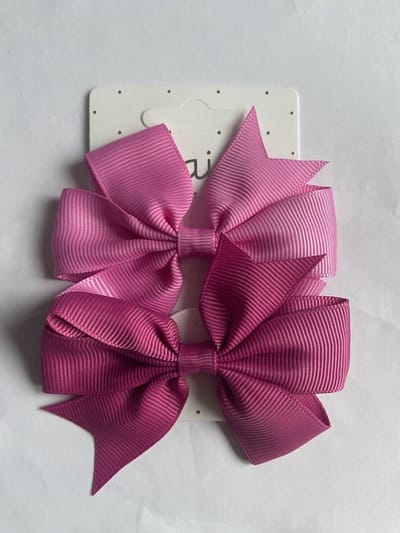 Haarspeldjes duckclip 4.0cm effen Oud-rose en Cerise