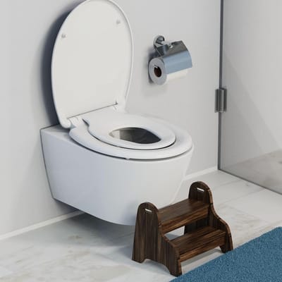 Wc-bril Family wit met softclosemechanisme en snelsluiting, met afneembaar kinderzitje, 150 kg belastbaar