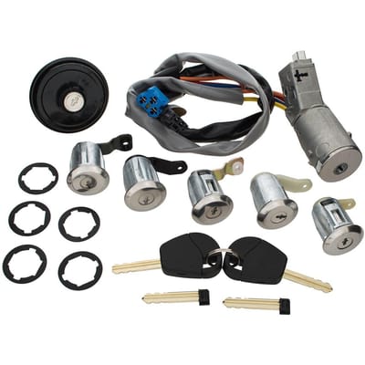 Modecar Serie - Complete Slotenset - Contactslot / Deursloten / Tankdop / Sleutels - Citroën Berlingo / Peugeot Partner - 2002-2008