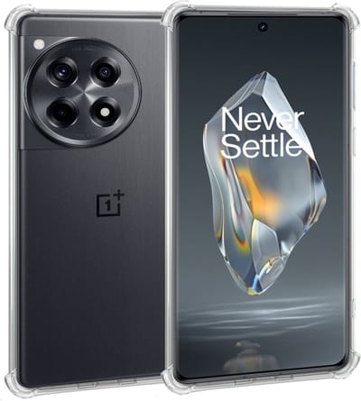 Geschikt voor OnePlus 12R - Hoesje - Shock Proof Case – Cover Transparant