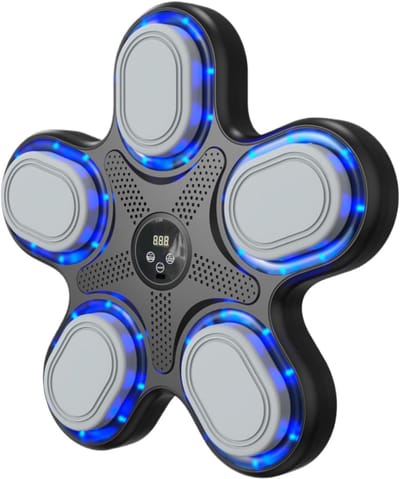 Muziek Boksmachine - Slagtrainer Interactief Pad - Fitness Thuis - Dynamische LED Verlichting - 39.6 x 38.3 x 6.7 cm