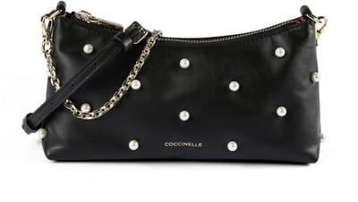 Coccinelle Aura Crossbody tas Leder 22 cm - Dames - noir