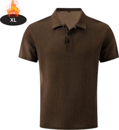Livano Poloshirt Heren - T-Shirt Heren - Shirt - Overhemd - Polo Shirt - Champagne - XL