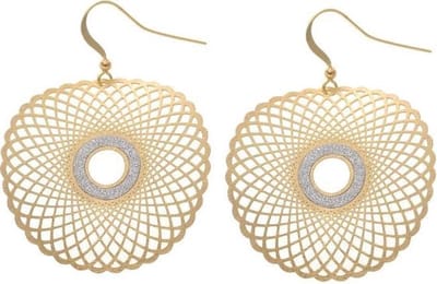 Behave - Oorhangers dames geometrisch design - Artistieke look - Goudkleur