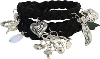 Behave - Wikkelarmband met bedels - Boho chic stijl - Damesmode