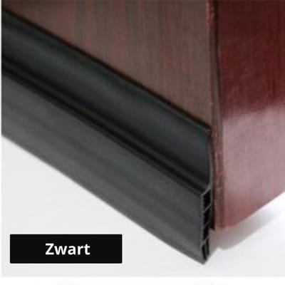 Tochtstrip - Aanpasbare Tochtstopper - Zelfklevende tochtstrip voor deuren – Tochthond – Tochtkussen – Tochtband – Duurzaam – Isolatie - Zwart - 100 cm x 5 cm