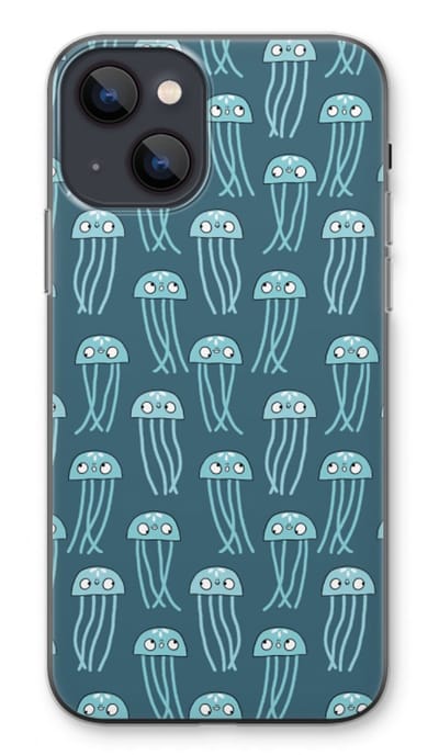 Case Company® - Hoesje geschikt voor iPhone 13 hoesje - Kwallie - Soft Cover Telefoonhoesje - Bescherming aan alle Kanten en Schermrand