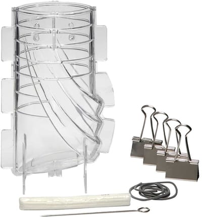 Kaarsen Gietvorm - Transparant Plastic DIY Kaarsen Mal - Geschikt Voor Kaarsen Maken - Warmtebestendig - Afmeting 170x50 mm - Lont nr. 18 - 1 stuk