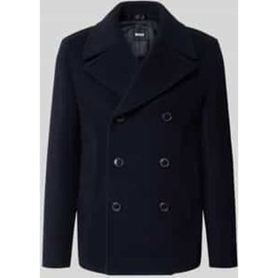 Slim Fit lange jas van wolmix model 'H-Hyde-Peacoat-264'