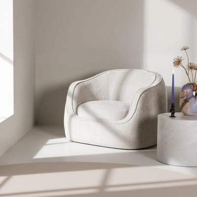 Svea - Brooks fauteuil - lichtgrijs