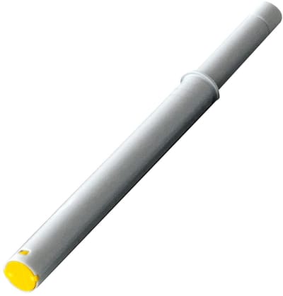 Kesseböhmer Push to Open deurdrukopener type II 22-34N zilvergrijs voor greeploze fronten geschikt voor FREEflap, 15 mm onderkastuitschuifsystemen 90°, COMFORT II 90°, CONVOY Premio van SOTECH