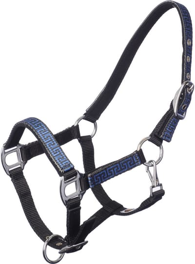 MHS Halster Satin Mini Zwart / Blauw