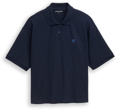 Tom Tailor - Losvallend poloshirt - Maat S - sky captain blue