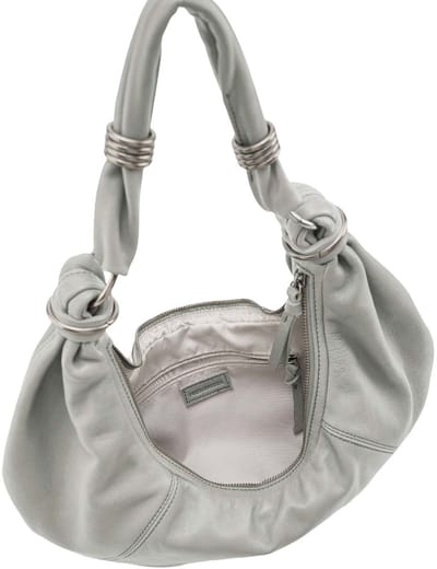 FREDsBRUDER Leren schoudertas Always With You Hobo Grey Taupe