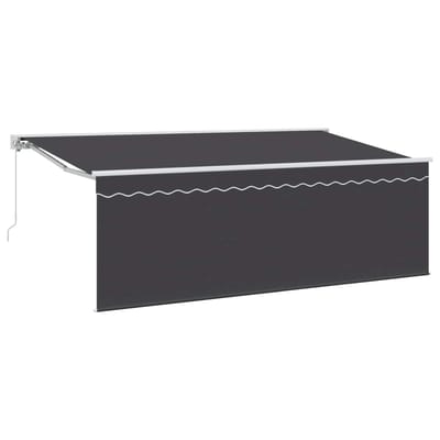 vidaXL - Uitschuifbare - luifel - Antraciet - 400 - x - 200 - cm