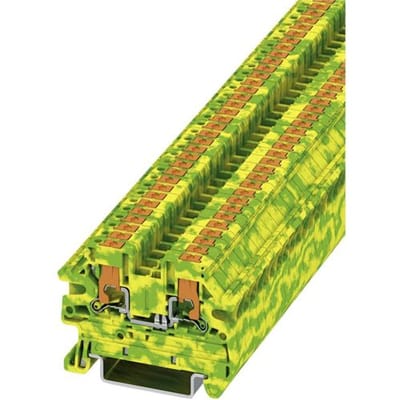 Phoenix Contact 1078963 Aardklem 5.2 mm Push-In-klem Groen, Geel 50 stuk(s)