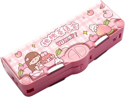 Multifunctionele Etui - Pennenetui Student - Schoolbenodigdheden Organiseren - Inclusief Schaar Puntenslijper - 24.5 x 8.5 cm - Meerkleurig