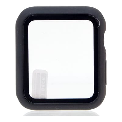 MG Horloge 44mm Siliconen Bescherm Case - Horloge Hoesje - Screenprotector Voor Horloge - Bescherming - Transparant/Zwart