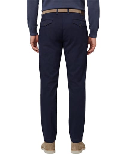 Gardeur katoenen broek donkerblauw