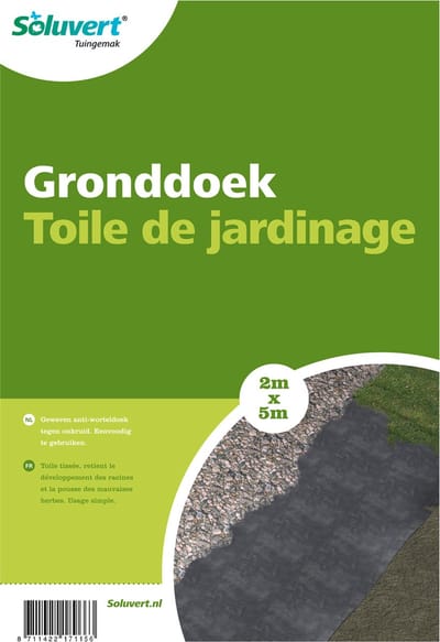 Soluvert - Gronddoek tegen onkruid - 2 x 5 meter