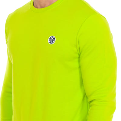 Sweater met lange mouwen en ronde hals 9024070 heren
