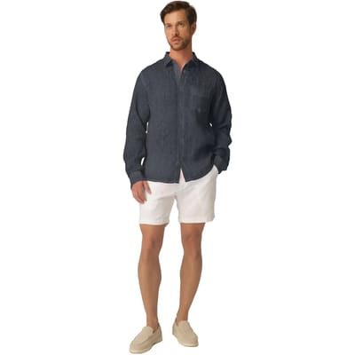 Shirt met lange mouwen Haris Cotton Front Pocket
