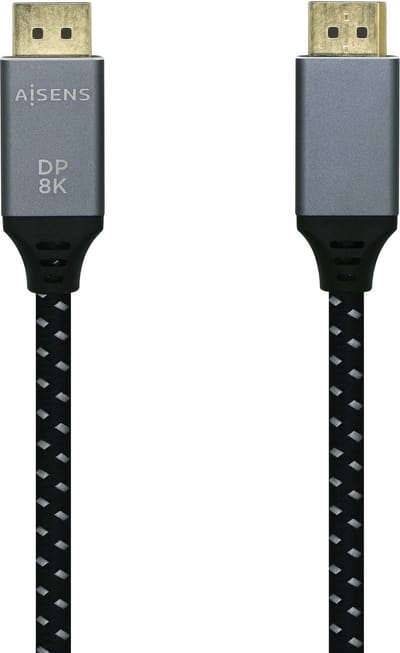 AISENS A149-0434 DisplayPort kabel 0,5 m Zwart, Grijs