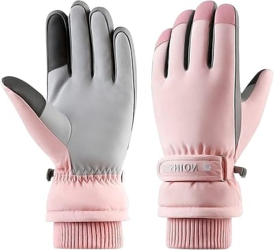 Dames Winterhandschoenen - Warme, Waterdichte en Antislip Touchscreen Handschoenen voor Skiën, Fietsen en Hardlopen