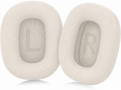 Set Oorkussens voor Apple Koptelefoon - AirPods Max Oorkussen - AirPods Max 2 / USB-C - Geweven stof met Traagschuim - Starlight