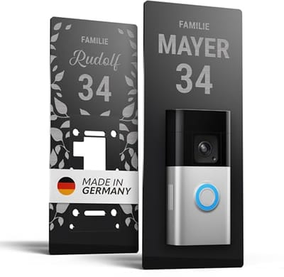 Gepersonaliseerd belbord voor ringdeurbellen 2, 3 en 4 - Acryl naambord voor brievenbus en deur