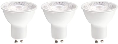 Kobi Premium LED Spot GU10 3W - 300lm - 6200K - 230V - 30.000 Branduren - Voor Spiegelverlichting of Werkplek - GU10 Fitting - 3 stuks