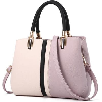 Sacs à bandoulière décontractés pour femmes, sac à main de couleur à panneaux, sacs pour dames de grande taille 29cm*14cm*21cm violet