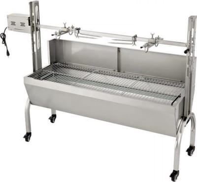 Rotisserie draaispit - BBQ 2 in 1 - RVS Rotisserie 60 kg - In Hoogte Verstelbaar - Oven - Motor - Elektrische Grill met Deksel & Accessoires