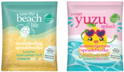 Zomer Bubbelbad Treaclemoon - Sprudelwolke | 2x 20g - Taste the Beach life - Sweet Yuzu Splash | Badmiddel - Zomer - Badplezier