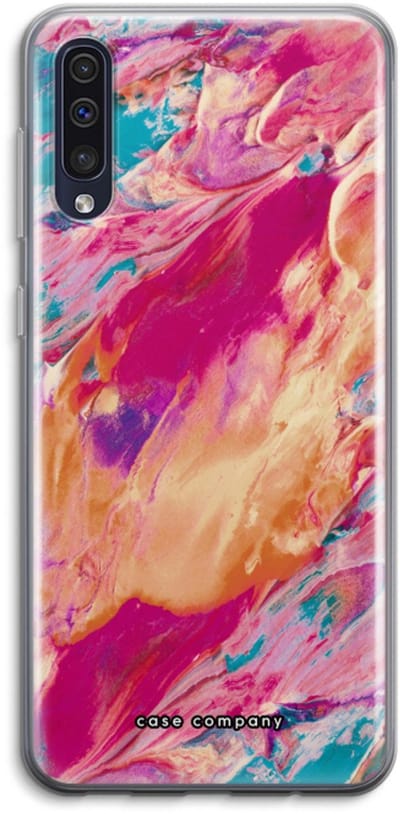 Case Company® - Hoesje geschikt voor Samsung Galaxy A50 hoesje - Pastel Echoes - Soft Cover Telefoonhoesje - Bescherming aan alle Kanten en Schermrand