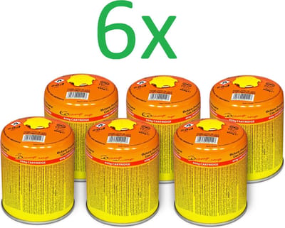 SMH LINE® Gas Cartouche - 6x 300g - Easy Clic - Gas Cartridge - Schroefventiel