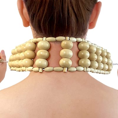 Houten Rug Massage Roller | Ontspanning | Rugpijn | Nek en Benen | Zelfmassage | Cellulites Therapie