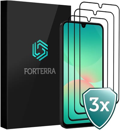 Screenprotector 3 Stuks - Geschikt voor Samsung Galaxy A26 - Full Cover - Beschermglas - Gehard Glas - Tempered Glass - Screen Protector