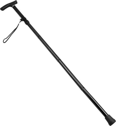 Wandelstok draagbare vouwstok klimstok loophulp verstelbare aluminium 85-95 cm zwart vijfdelige telescoopstok voor outdoor-reizen