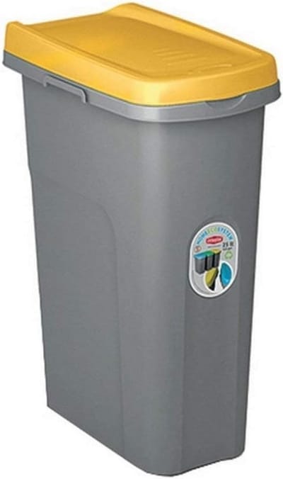 Gele Afvalemmer 25 Liter - Praktische en Stevige Pedaalemmer