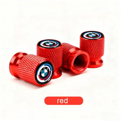 Auto Wiel Band Ventieldopjes Bandstam Covers Luchtstof Waterdicht Voor BMW E61 E81 E87 1 2 3 4 5 6 7 Serie X1 X3 X4 X5 X6 F20 E90 rood