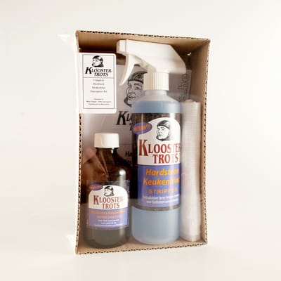 KloosterTrots Hardsteen Keukenblad Stripper/Impegnator Starterskit - Inhoud 750 ml - Prijs per set
