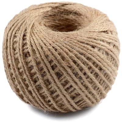 Dailygoods- Jute Touw 100 Meter - 3-laags Touw - Duurzaam Koord - Lichtgewicht String - Milieuvriendelijk Touw - Perfect voor Ambachten