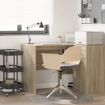 vidaXL - Bureau - Sonoma - Eik - Bewerkt - hout - 102 - x - 50 - x - 75 - cm
