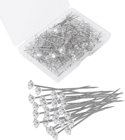 200x Diamanten Decoratie Spelden voor Bruiloft Bloemen en Boeketten
